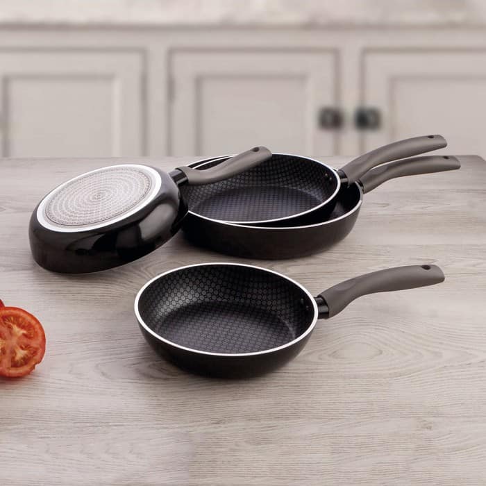 Poêle Megafesa Glass 26 Cm - Noir Cristal, Compatible Induction