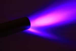 lumière d'una lampe UV 